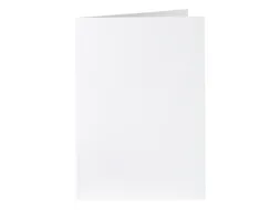 Correspondentiekaart Papicolor dubbel 105x148mm kraft wit pak à 6 st