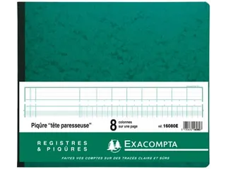 Registers 27 X 32 Cm 8 Kolommen Op 1 Bladzijde - 2