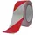Afzetlint, rood/wit, op rol, per stuk