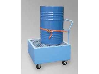 Opvangbak 1x 200l Opvangvol. 220l Staal 525x 800x 860mm Verrijdbaar - 1