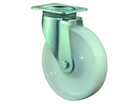 zwenkwiel,draagverm. 1000kg,kunststof recht,ØxB 200x50mm,kogellager