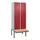 locker met bank,HxBxD 2120x800x815mm,2vak,vak B 400mm,draaigrendel