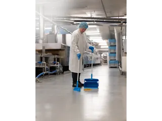 Vikan Hygiene stofblik + veger combinatieset alu steel 840mm Geel - 3