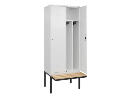 locker voor scheiding van kleding,HxBxD 2120x800x815mm,2vak