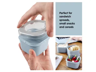 #*Lunch set Blauw Sigma home food set 3 stuks9,3 x 9,3 x 16,7 cm - 5