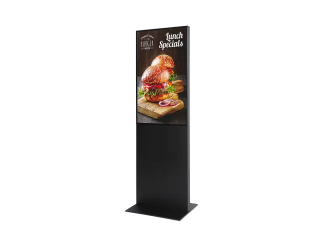 Digitale Totem Smart Line Display Zwart met 43 inch Samsung scherm