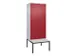 locker voor scheiding van kleding,HxBxD 2120x800x815mm,2vak