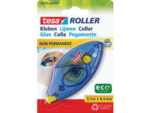 Lijmroller Tesa ecoLogo non permanent op blister