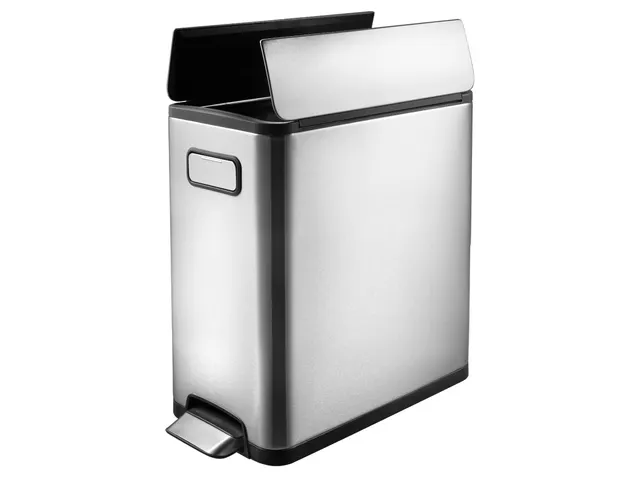 Stijlvolle Pedaalemmer Ecofly Step Bin 20 Liter Mat Rvs