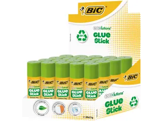 Lijmstift Bic ecolutions 21gr doos à 12+8 gratis - 1
