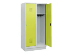 schoollocker,HxBxD 1630x800x500mm,2vak,vak B 400mm,cil.-slot,sokkel