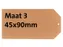 Label karton nr 3 200gr 45x90mm chamois 1000 stuks