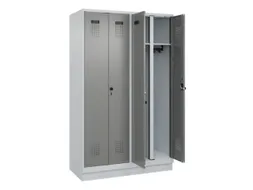 locker voor scheiding van kleding,HxBxD 1950x1200x500mm,4vak