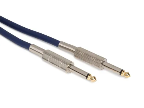Luidsprekerkabel - Jack 6.35mm Naar Jack 6.35mm - Mono - 10m - Blau