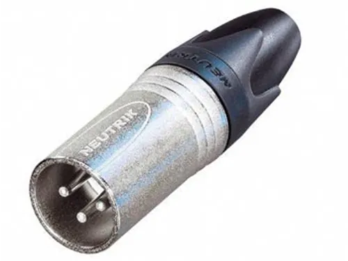 Neutrik - Xlr Kabeldeel, 3-Polig Mannelijk, Verzilverd, Vernikkeld