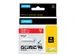 Labeltape Dymo Rhino 1805416 Vinyl 12mmx5.5m Wit op Rood