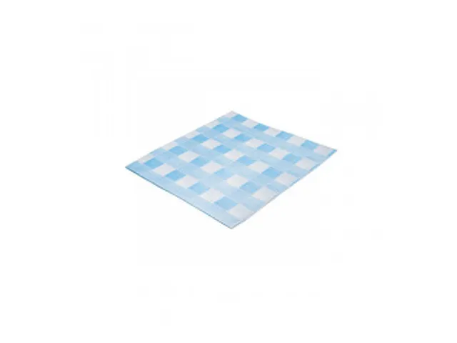 Theedoek Disposable 38x60cm Nonwoven Blauw-Wit 50st