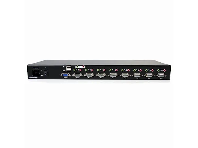 8-poort Rack USB VGA KVM-switch met Audio (inclusief Audiokabels)