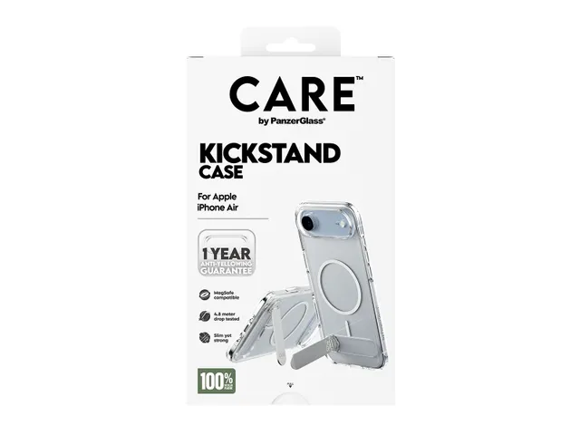 PanzerGlass CARE by Kickstand Case Transparent w. MagSafe iPhone