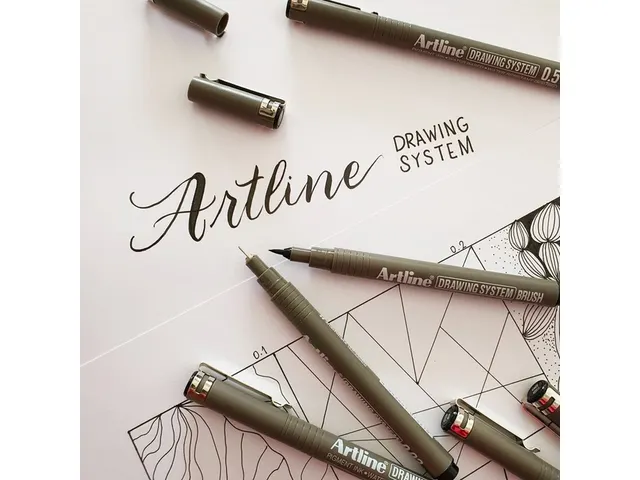 Fineliner Artline technisch brush zwart