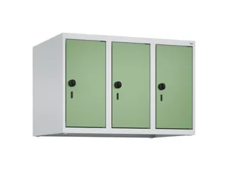 opzetkast,v. locker,3vak.,vak B 250mm,HxBxD 500x750x500mm,vleugeldeur - 1