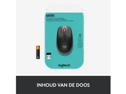 Logitech M190 Full-Size Draadloze Muis