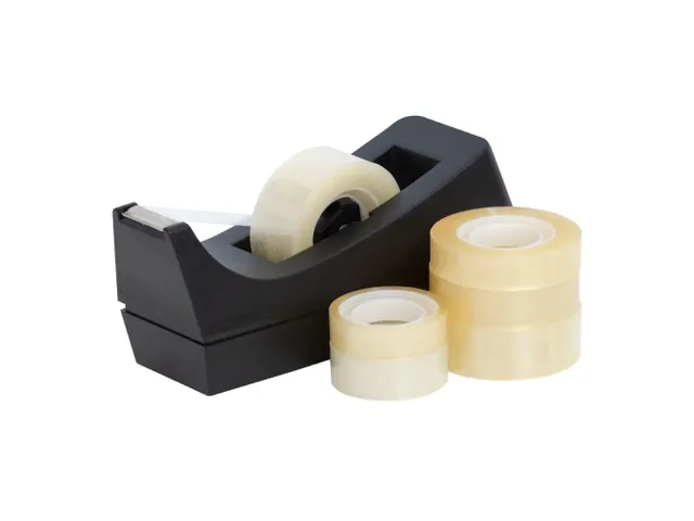 Plakbandhouder Rechthoekig 19mmx33m Antislip Zwart