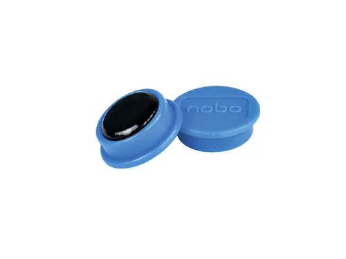 Magneet Nobo 24mm blauw 10 stuks