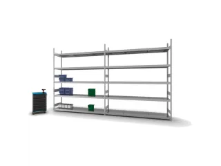 breedvakstelling,grondveld,HxBxD 3000x2570x635mm,vakl. 350kg - 3