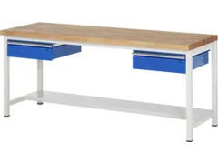 werkbank,HxBxD 840-1040x2000x900mm,beukblad,draagverm. 1250kg,4voeten