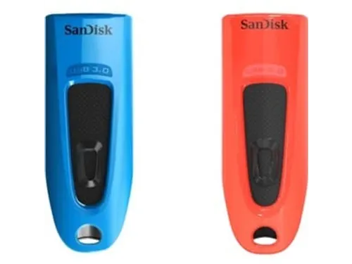 Sandisk ULTRA USB 3.0 USB Stick 32GB Duo Pack Blauw/rood