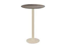 statafel,HxØ 1090x700mm,rond,schotelvoet zandkleuren