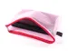 Trousse avec fermeture éclair Foldersys A5 PVC rouge transparent