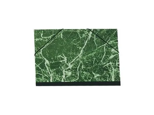 Tekenmap gemarmerd e last. 37x52cm groen