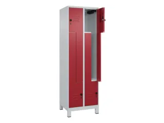 Z-garderobekast,HxBxD 1950x600x500mm,vak B 150/300mm,draaigrendel - 2