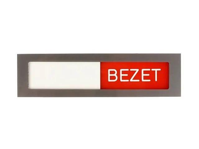 Infobord Deurbordje Vrij Bezet Groen Rood 150x40mm