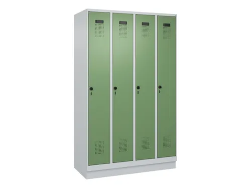 locker voor scheiding van kleding,HxBxD 1950x1200x500mm,4vak