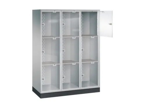 grootvolume-lockersysteem,HxBxD 1750x1220x500mm,3x3vakken,cil.-slot