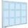 Magnetische Jaarplanner 90x120cm Duits Blauw Softline profiel Jan- Dec