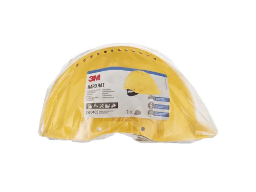 Veiligheidshelm 3M 53-62cm Uvicator en pinverstelling geel