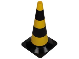 Verkeerskegel Geel/Zwart 50cm - 1
