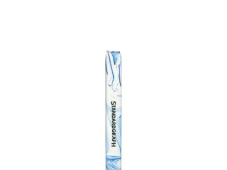 Penhouder Standardgraph gemarmerd blauw/ wit - 3