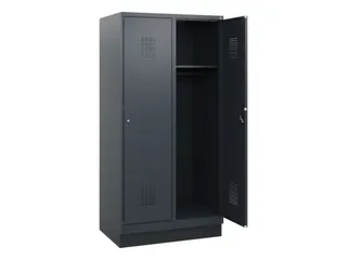 schoollocker,HxBxD 1630x800x500mm,2vak,vak B 400mm,cil.-slot,sokkel - 1