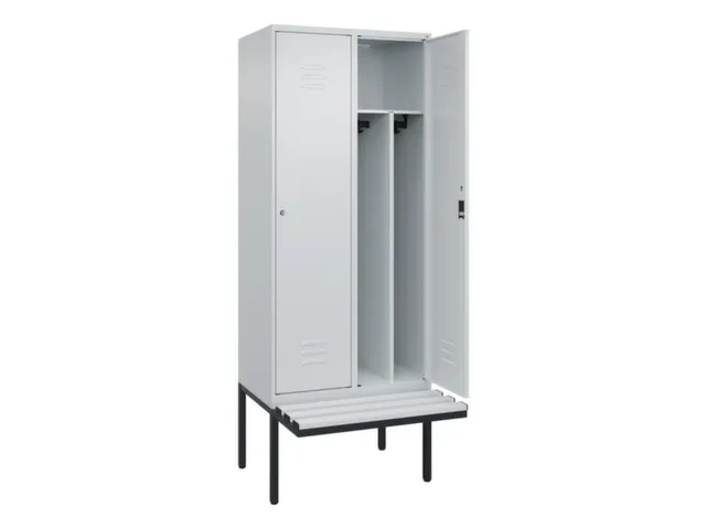 locker voor scheiding van kleding,HxBxD 2120x800x815mm,2vak