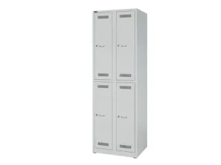 Dubbeldekse garderobekast,HxBxD 1850x600x500mm,2x2vak.,vak B 300mm - 4