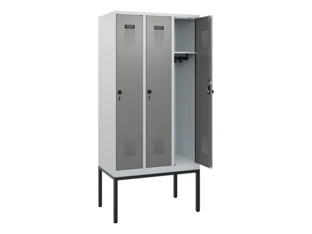 schoollocker,HxBxD 1950x900x500mm,3vak,vak B 300mm,draaigrendel
