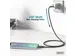 USB siliconen aansluitkabel USB-C USB-C 1m USB 3.2 Gen2 10G 4K 100W