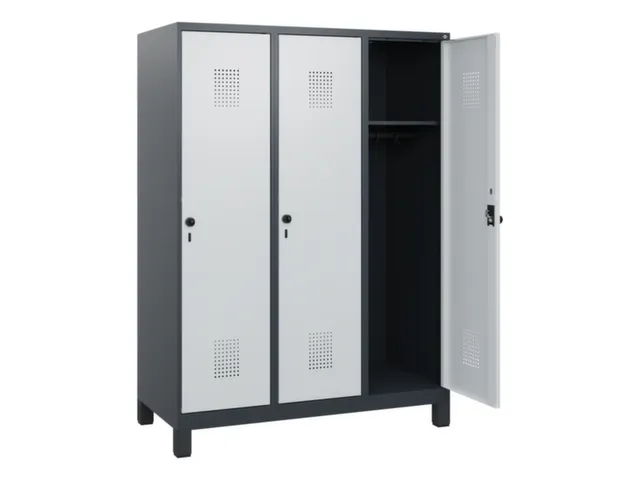 schoollocker,HxBxD 1630x1200x500mm,3vak,vak B 400mm,draaigrendel