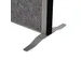 MAULcocoon scheidingswand akoestisch 100x180cm grijs Voet Zilver