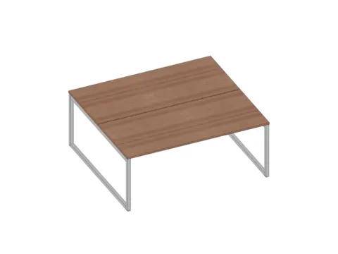 benchtafel,HxBxD 730x1800x1600mm,blad canaletto-hout